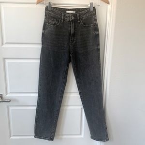 PACSUN Faded Black Wash Mom Jean. Size 23